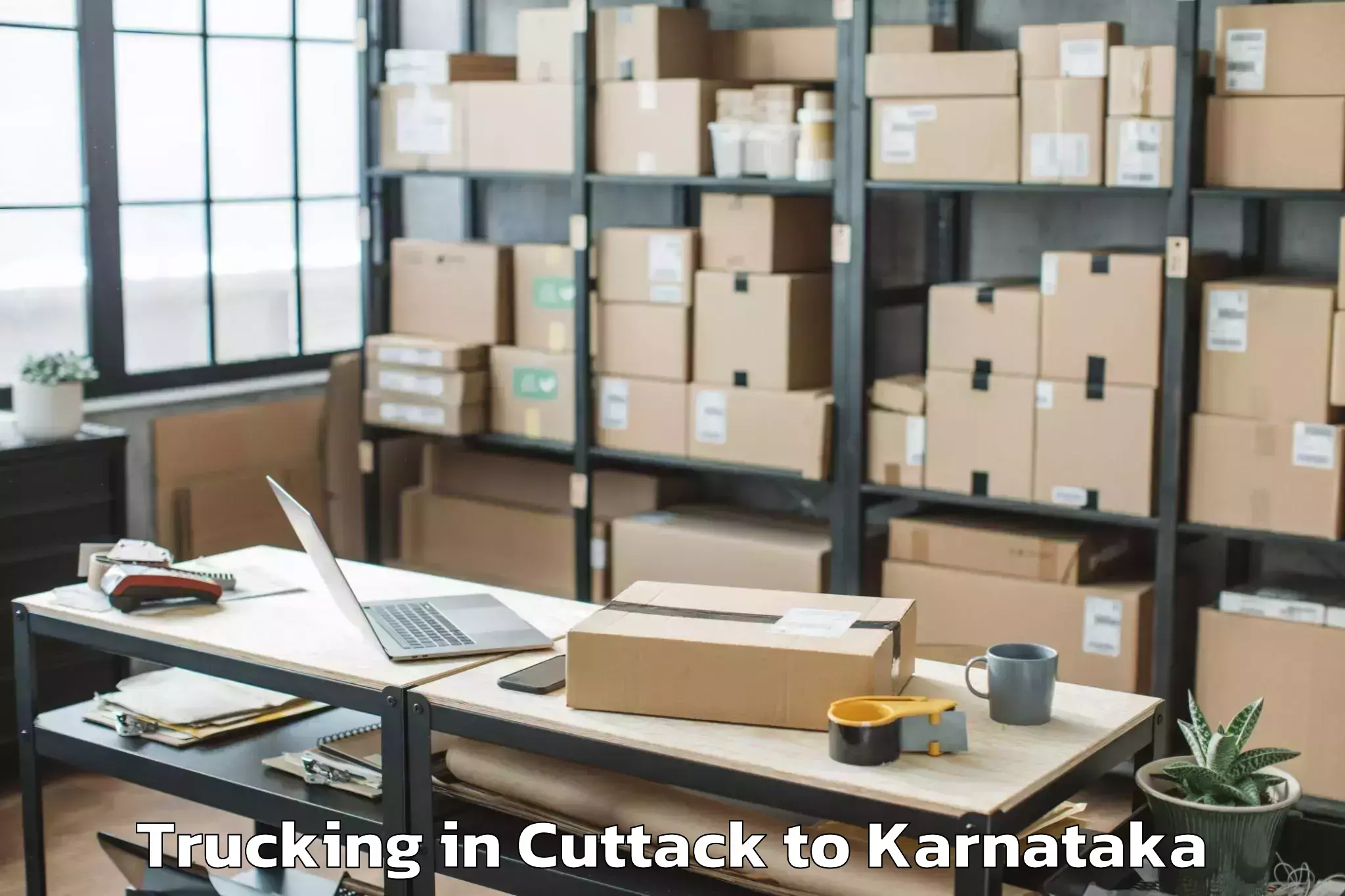 Easy Cuttack to Karnataka State Rural Developm Trucking Booking